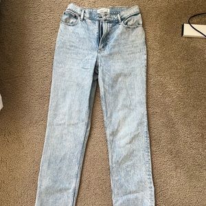 Abercrombie 90s high rise light blue jeans. Like new